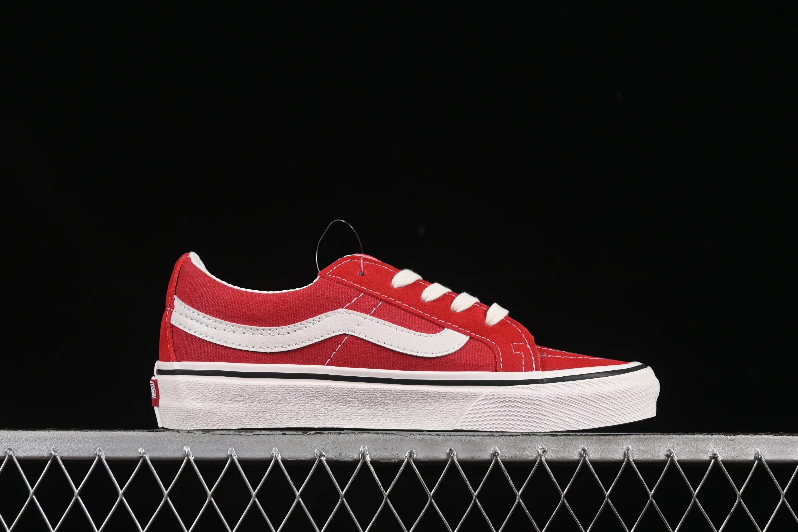 All categories Vans Vans series Vans Low Vans low-top Vans Sk8-Low white and red non-slip casual skateboard shoes VN0A4UWIXGJ